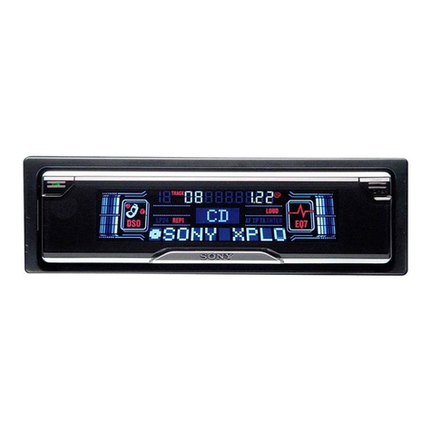 Sony CDX-CA850X - Fm/am Compact Disc Player User manual