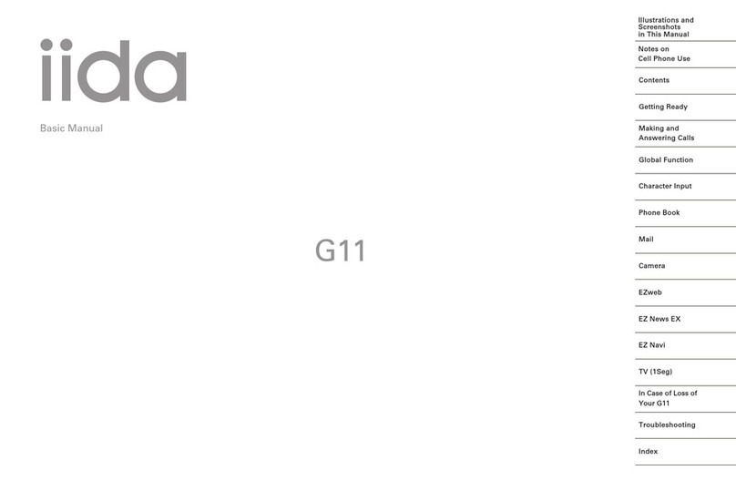 Sony Ericsson IIDA G11 Basic Manual