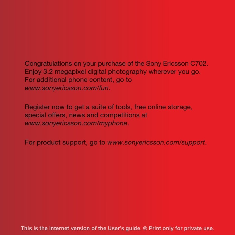 Sony Ericsson C702 User manual Sony Ericsson C702 User manual