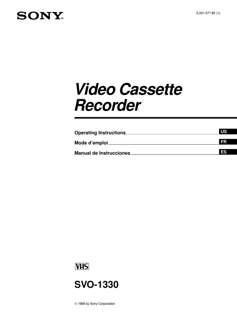 Sony SVO-1330 User manual