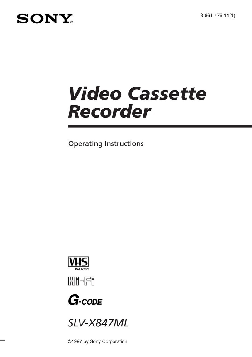 Sony SLV-X847ML User manual