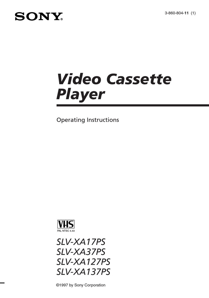 Sony SLV-XA127PS User manual