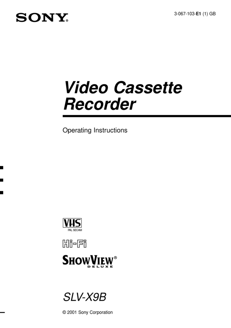 Sony SLV-X9D User manual Sony SLV-X9D User manual