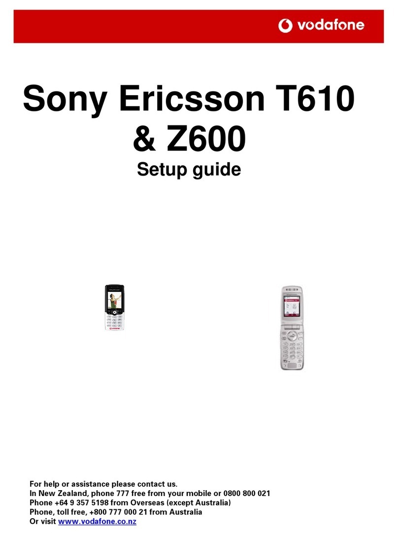 Sony Ericsson T610 User manual