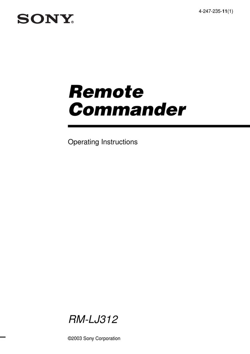 Sony RM-LJ312 User manual