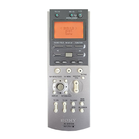 Sony RM-LP211 operating instructions