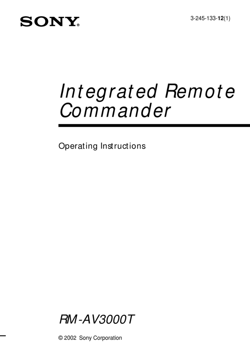 Sony RM-AV3000T operating instructions Sony RM-AV3000T operating instructions