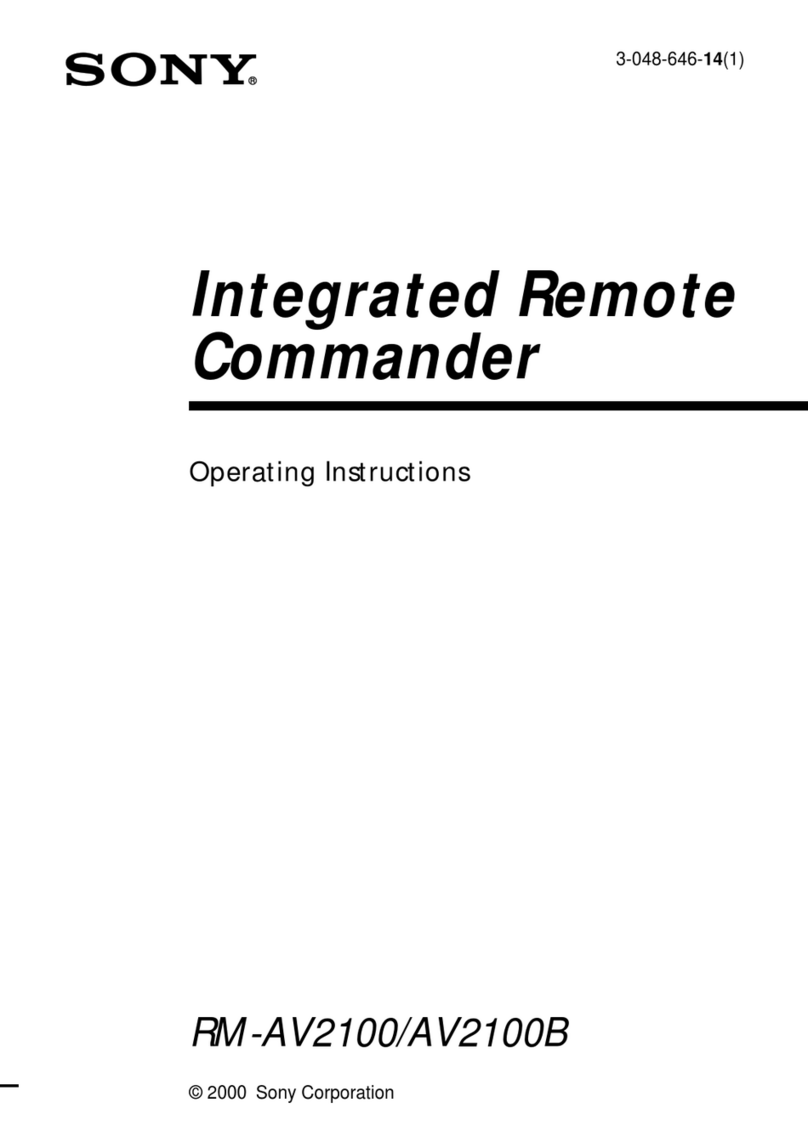 Sony RM-AV2100B Operating Instructions  (primary... User manual