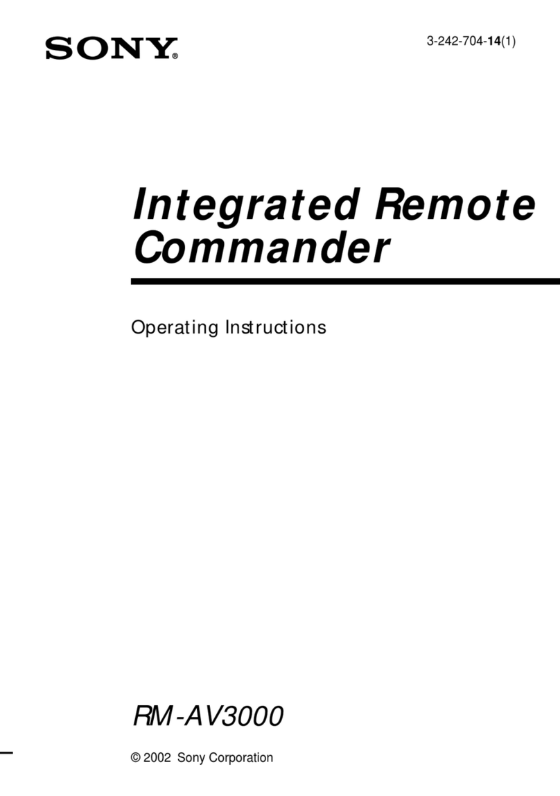 Sony RM-AV3000 operating instructions