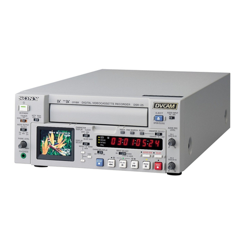 Sony DVCAM DSR-25 User manual