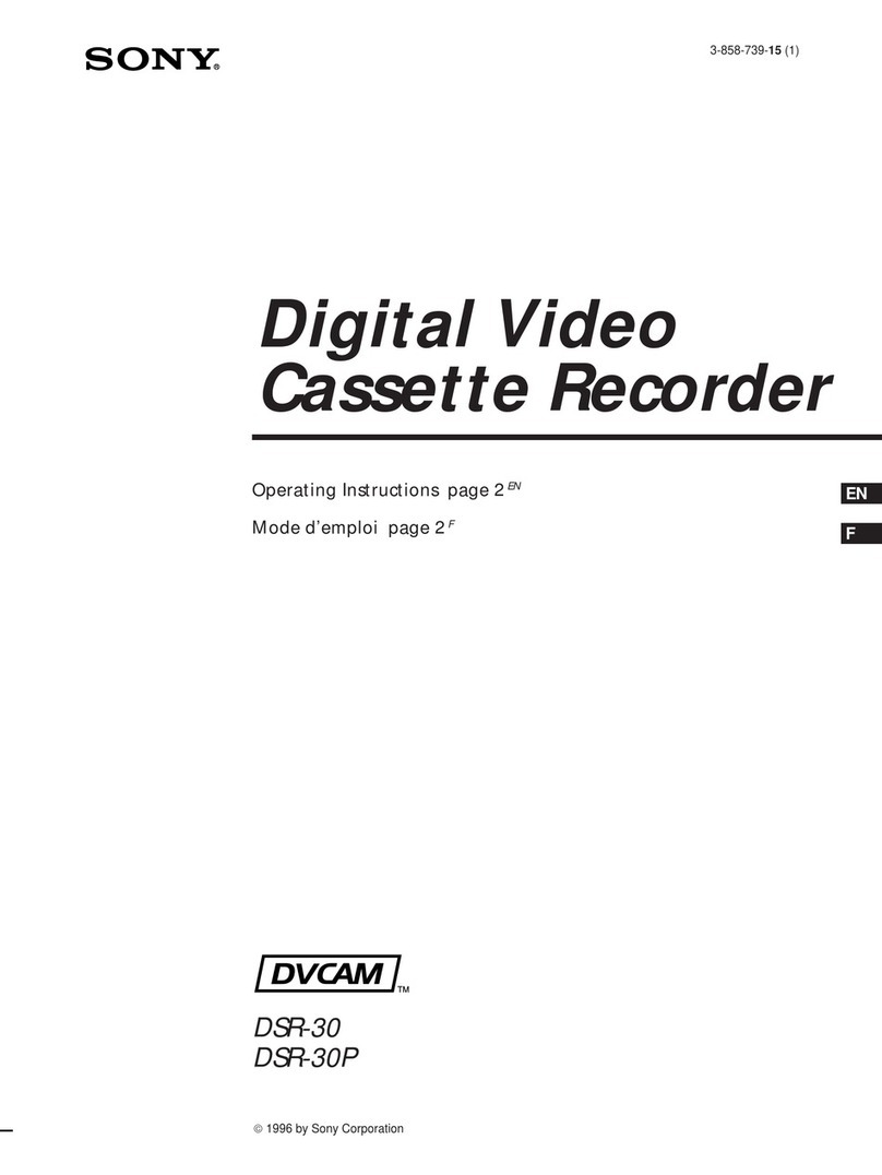Sony DVCAM DSR-30P User manual