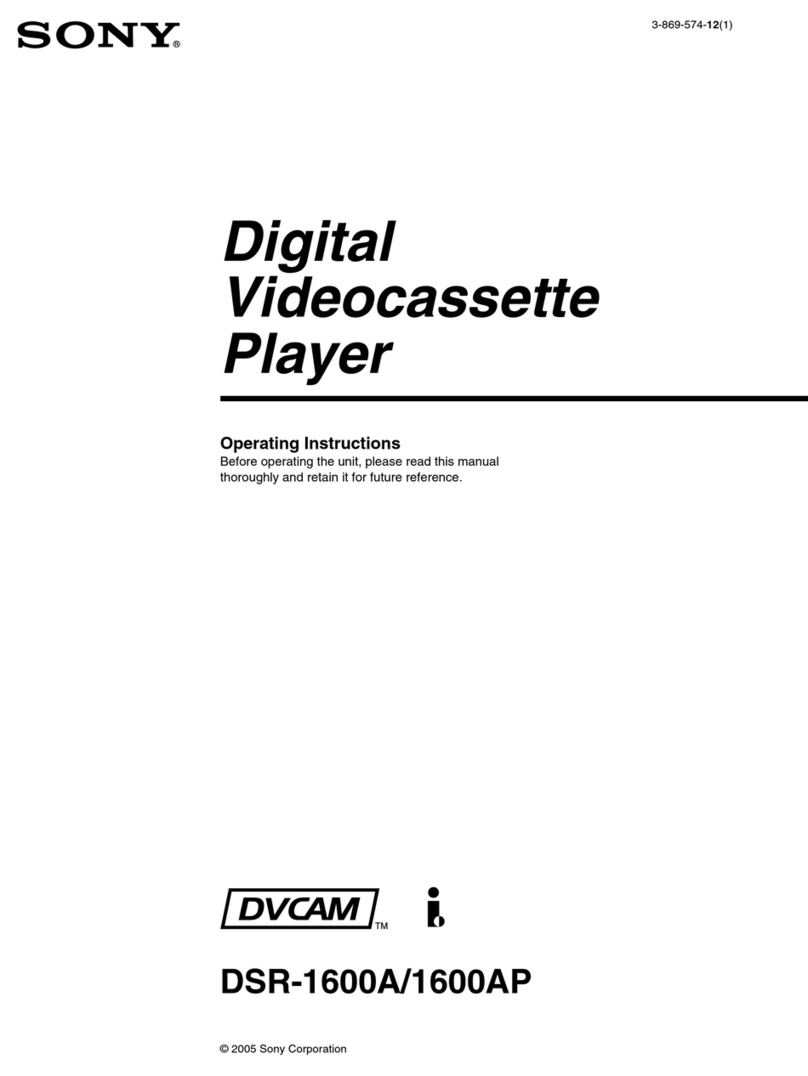 Sony 3-869-574-12(1) User manual Sony 3-869-574-12(1) User manual