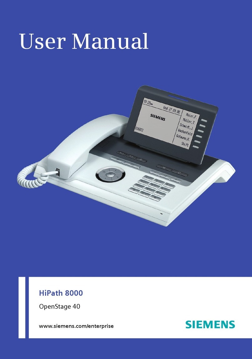 Siemens HiPath 8000 User manual Siemens HiPath 8000 User manual