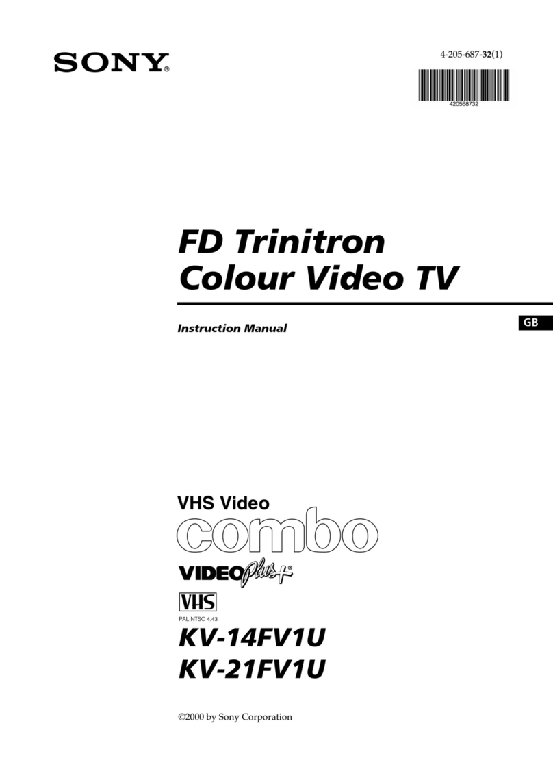 Sony Trinitron KV-14FV1U User manual Sony Trinitron KV-14FV1U User manual