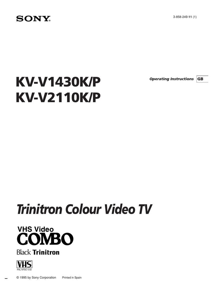 Sony Trinitron KV-V1430K User manual