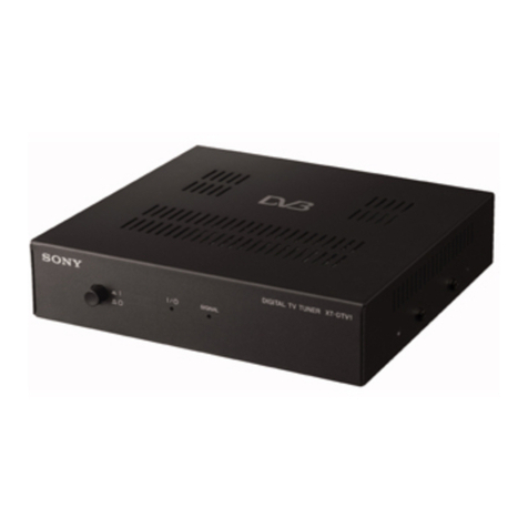 Sony XT-DTV1 operating instructions