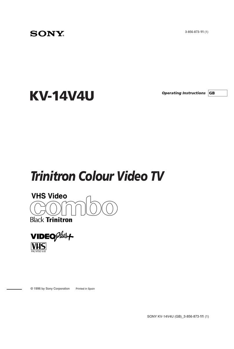 Sony Trinitron KV-14V4U User manual Sony Trinitron KV-14V4U User manual