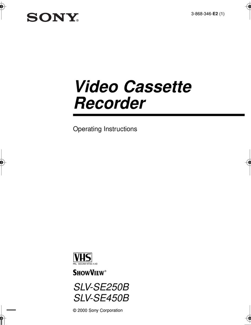 Sony SLV-SE250B User manual