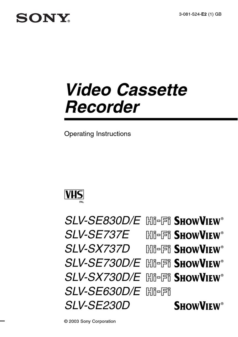 Sony ShowView SLV-SE230D User manual