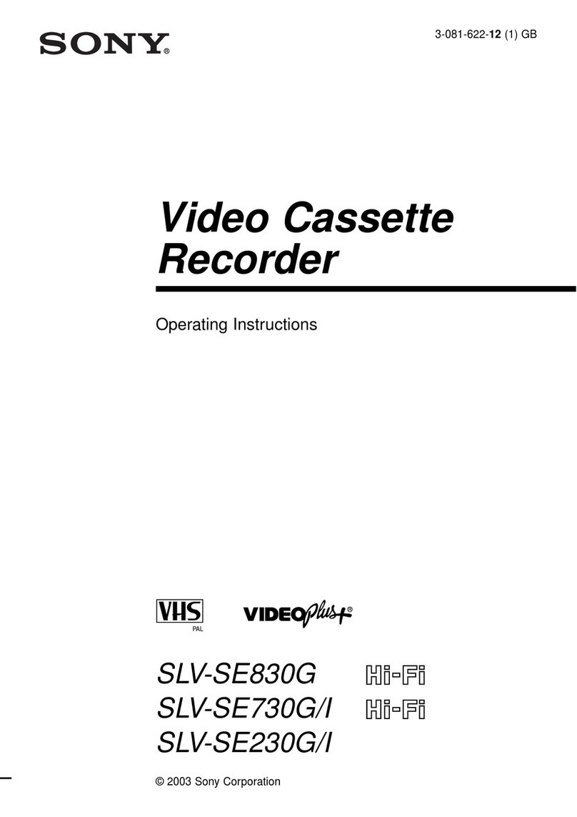 Sony SLV-SE230G/I User manual