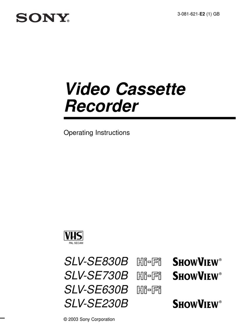 Sony SLV-SE230B User manual
