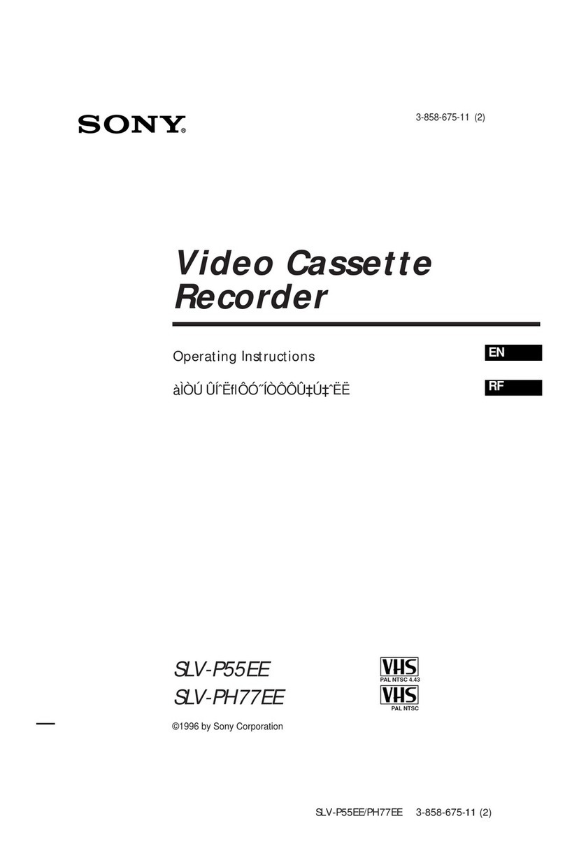 Sony SLV-P55EE User manual
