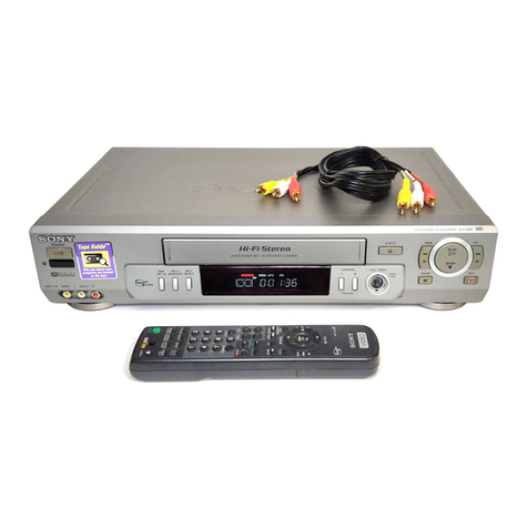 Sony SLV-N80 - Video Cassette Recorder operating instructions
