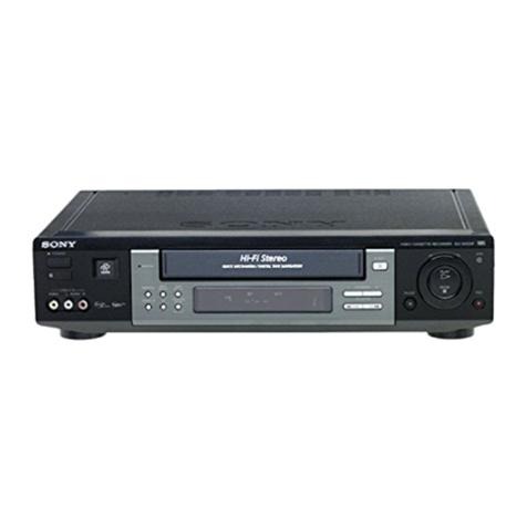 Sony SLV-M20HF - Video Cassette Recorder operating instructions