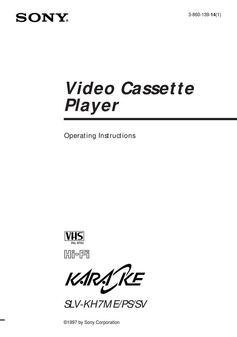 Sony SLV-KH7ME operating instructions