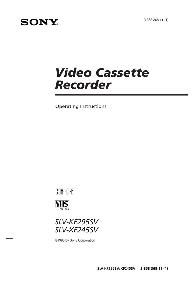 Sony SLV-KF295SV operating instructions