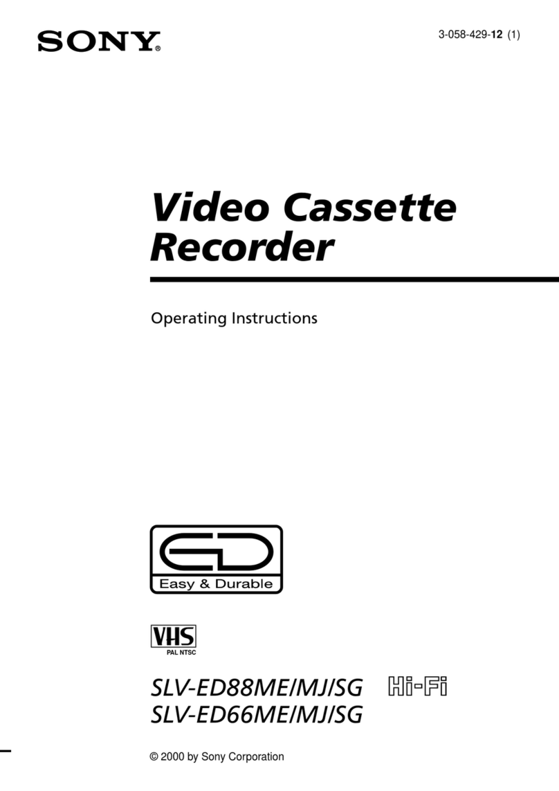 Sony SLV-ED88ME, SLV-ED66ME User manual