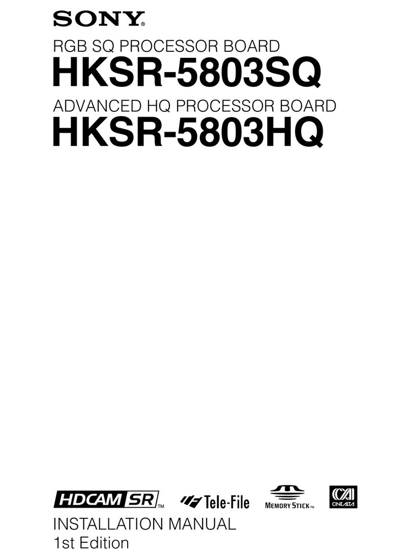 Sony HKSR-5803HQ User manual Sony HKSR-5803HQ User manual