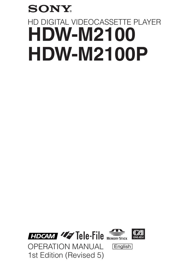 Sony HDW-M2100 User manual