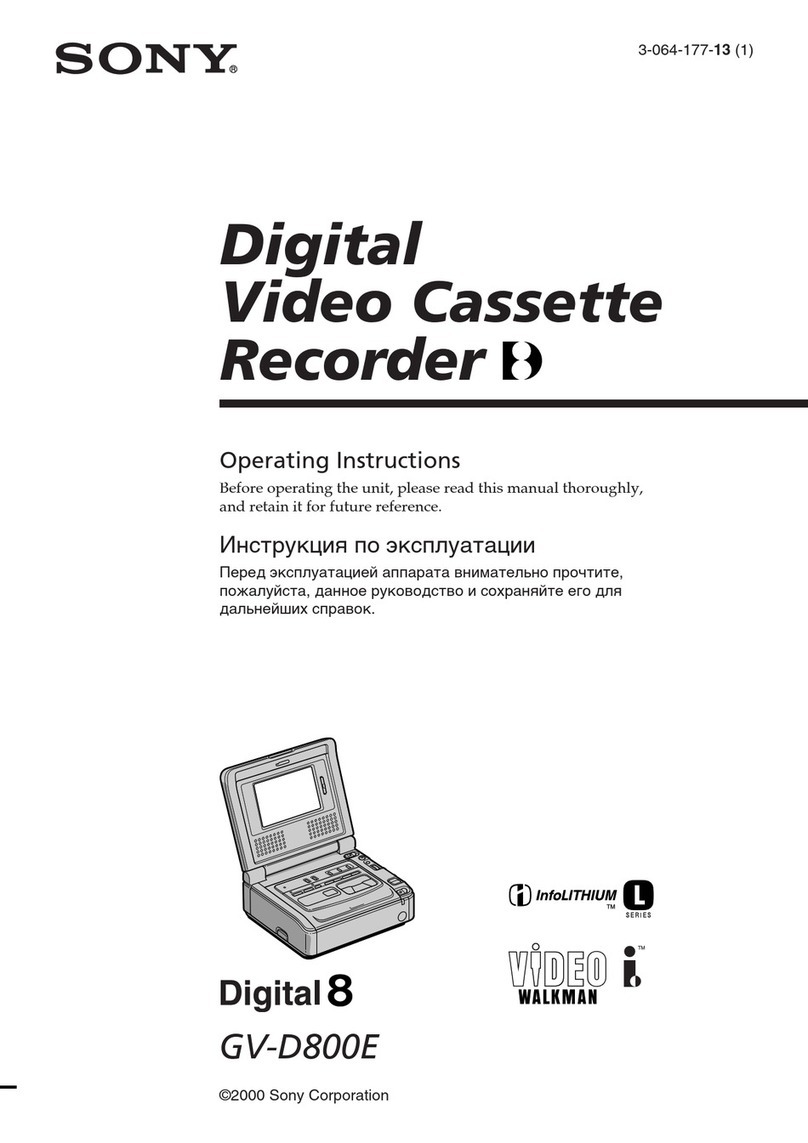 Sony GV-D800E User manual