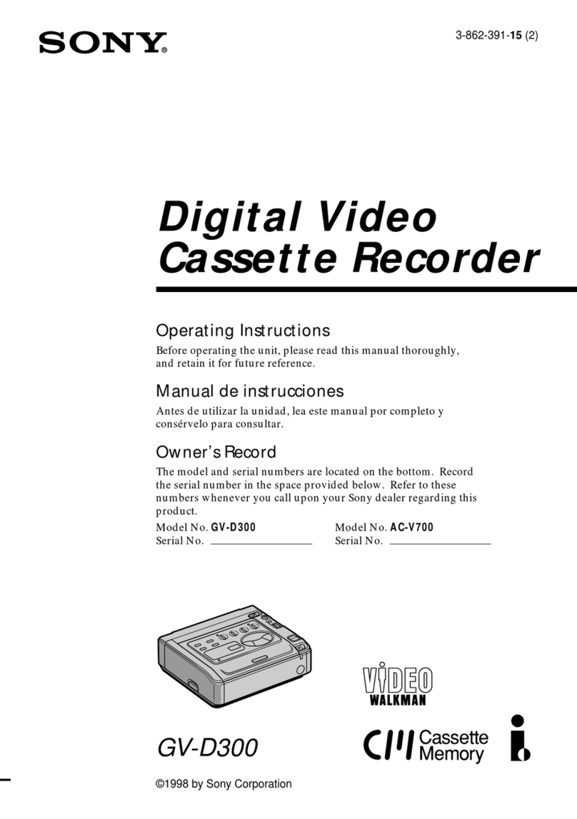 Sony GV-D300 Operating Instructions  (primary... User manual