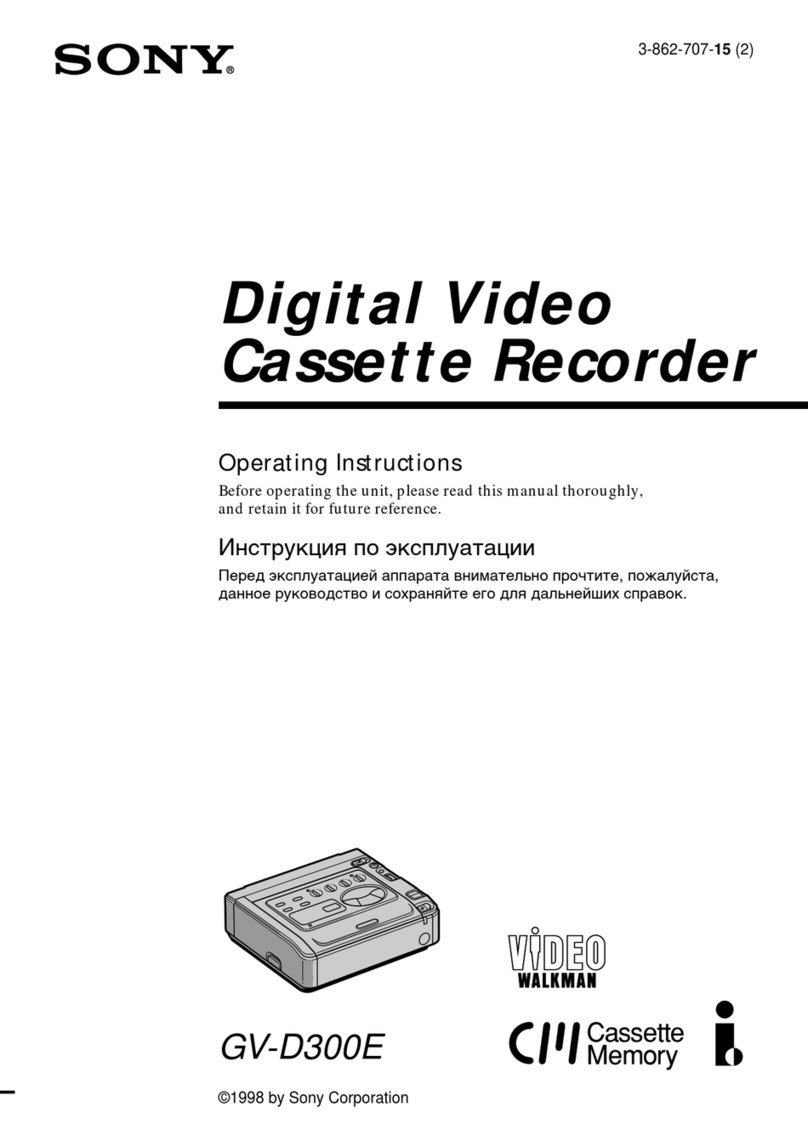 Sony GV-D300E User manual