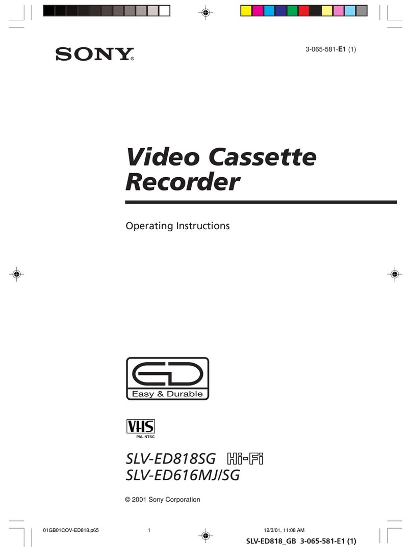 Sony SLV-ED616MJ User manual