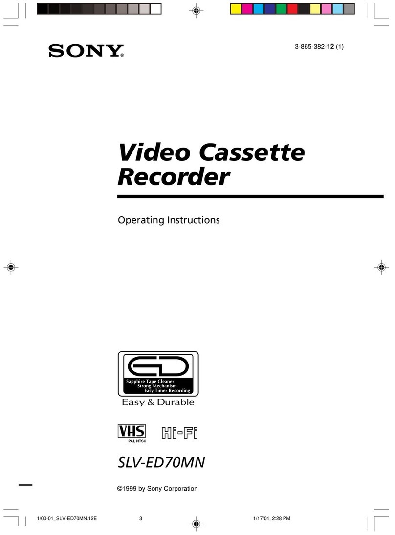 Sony SLV-ED70MN User manual