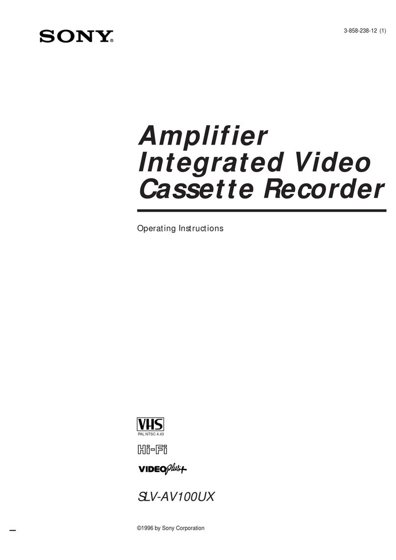 Sony SLV-AV100UX User manual
