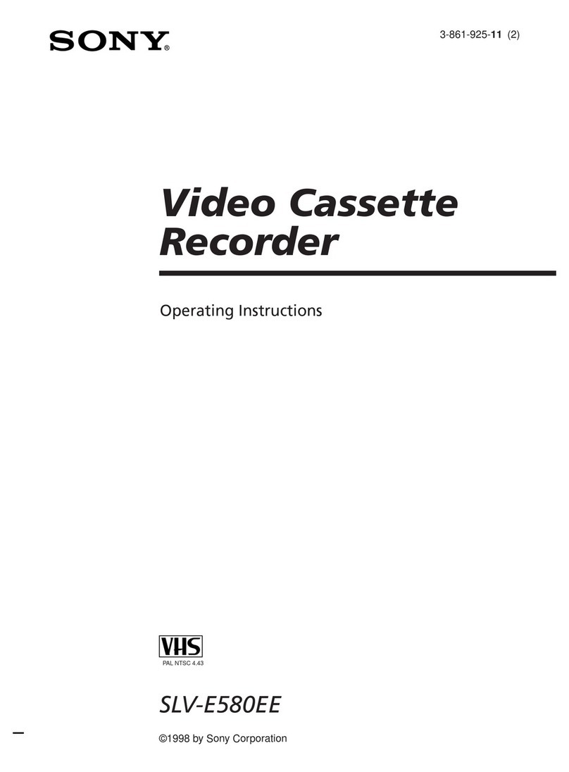 Sony SLV-E580EE User manual