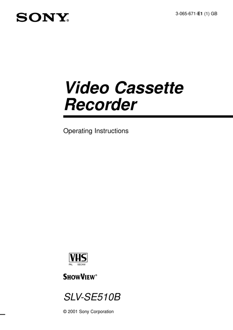 Sony ShowView SLV-SE510B User manual