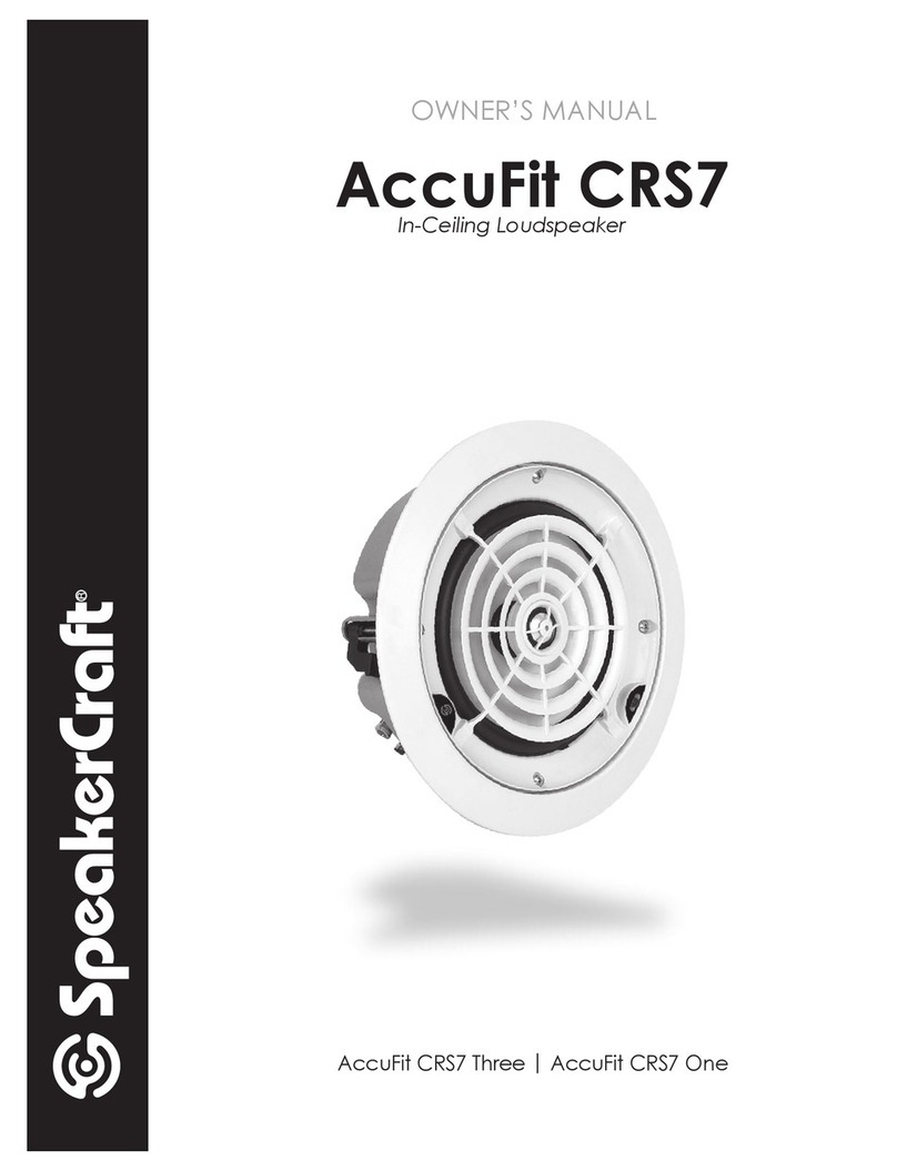 SpeakerCraft AccuFit CRS7 Three User manual