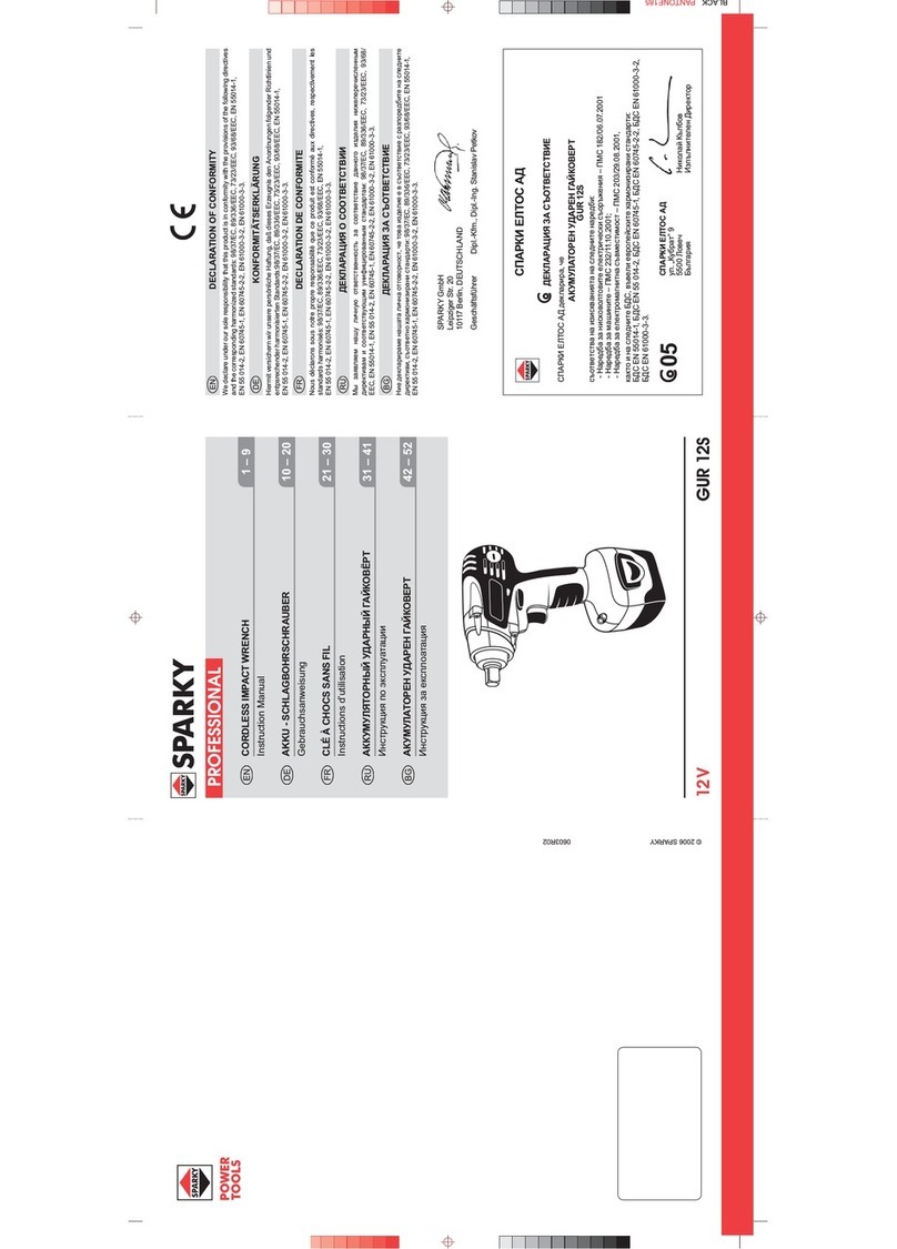 Sparky Group GUR 12S User manual