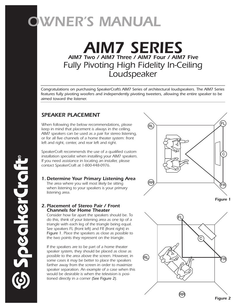 SpeakerCraft AIM7 FIVE User manual