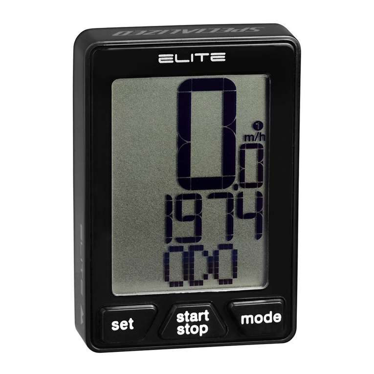 Specialized Elite CylcoComputer User manual