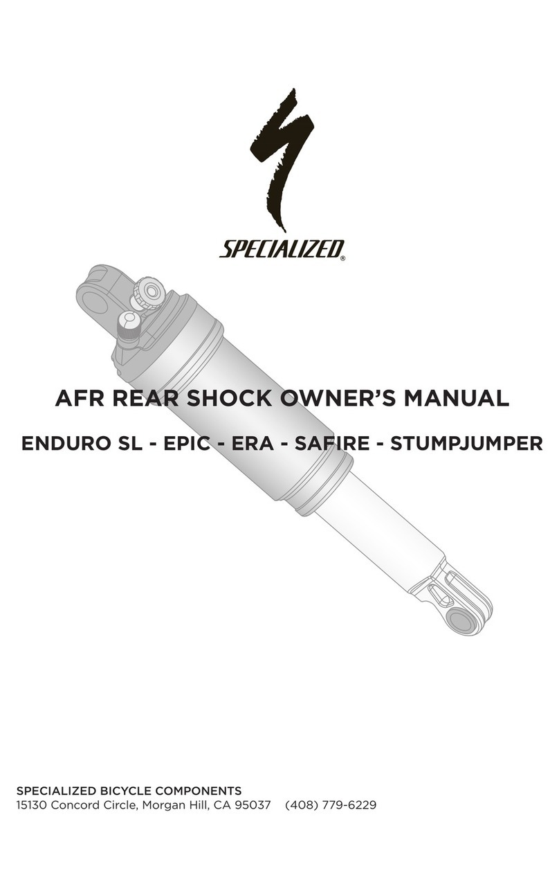 Specialized AFR Rear Shock EPA User manual