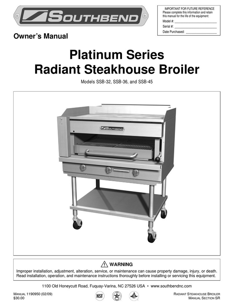 Southbend SSB-32 User manual