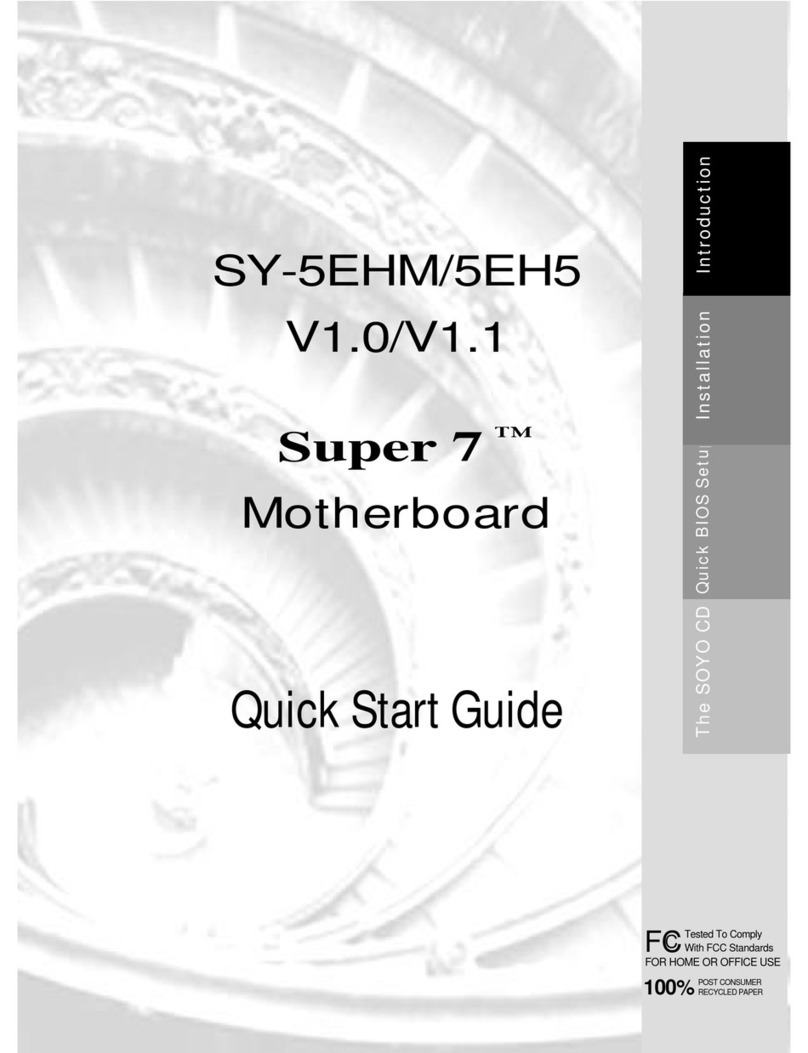 SOYO Super 7 V1.0 User manual SOYO Super 7 V1.0 User manual
