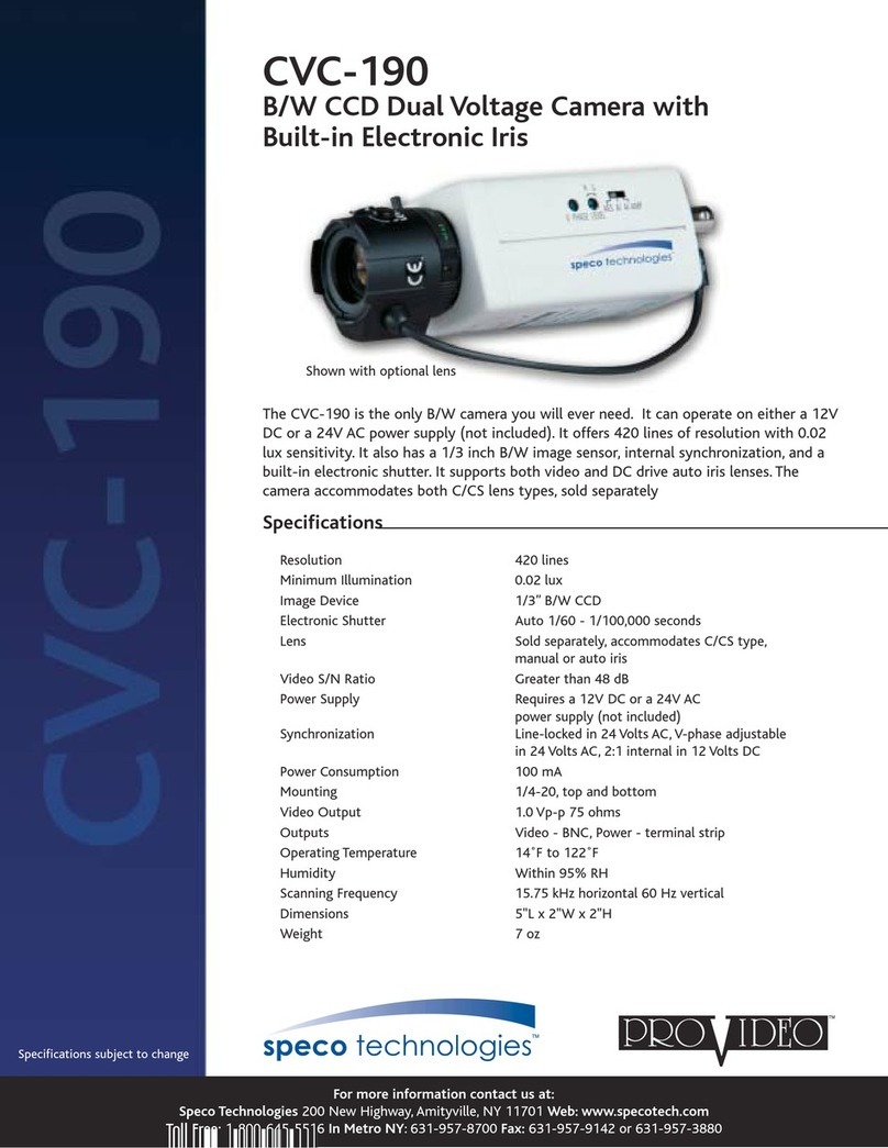 Speco CVC-190 User manual Speco CVC-190 User manual