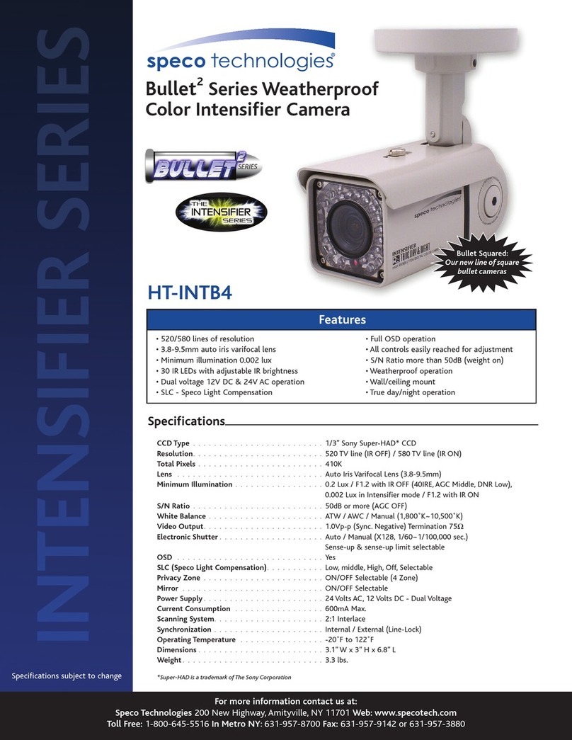 Speco Bullet2 HT-INTB4 User manual